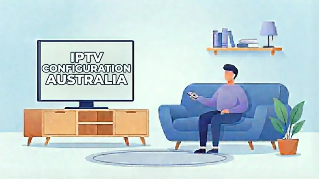 IPTV configuration on Smart TV illustration