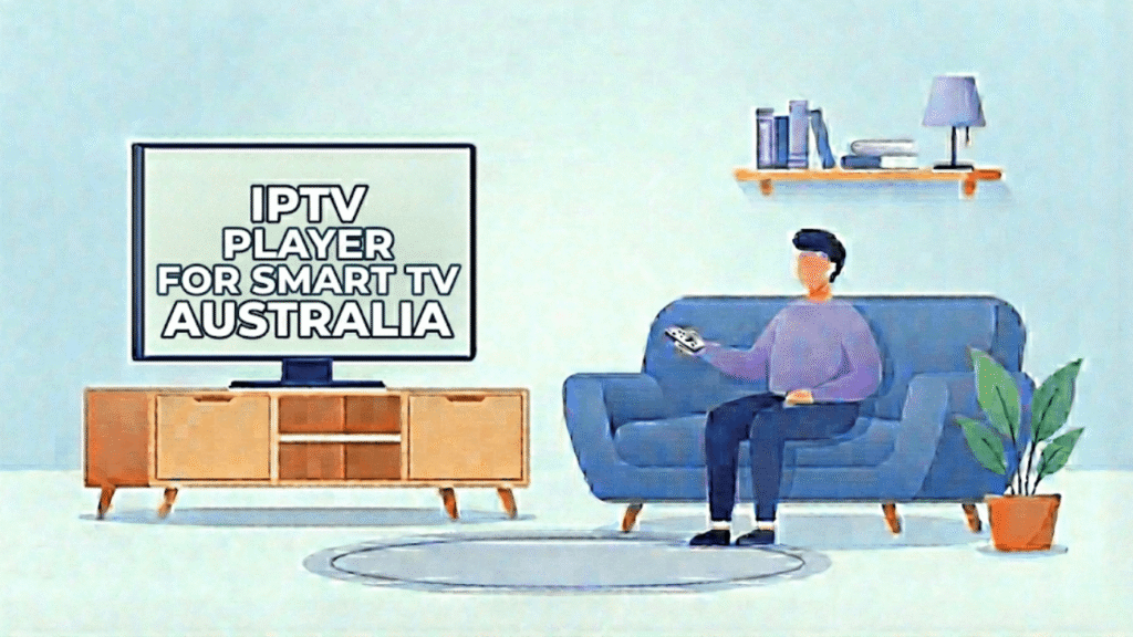 IPTV player for Smart TV Australia illustration