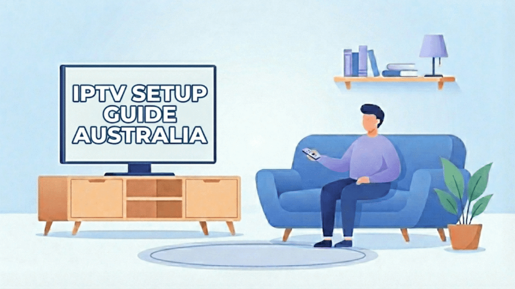 IPTV setup guide illustration Australia