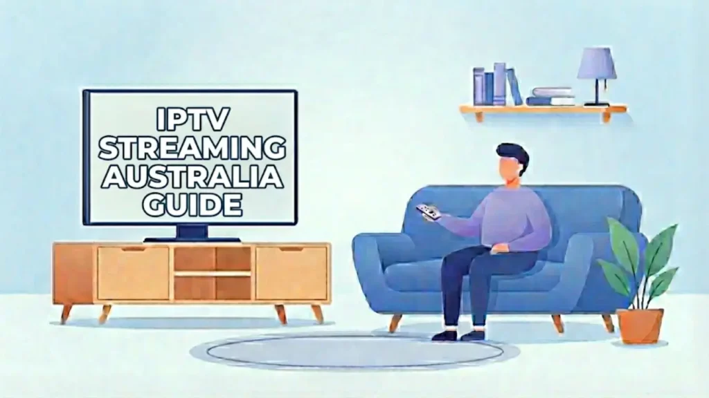 IPTV streaming on Smart TV Australia illustration